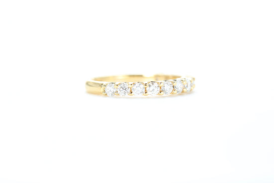 Micro Pavé 3/4 Carat Diamond Ring in 18k Yellow Gold