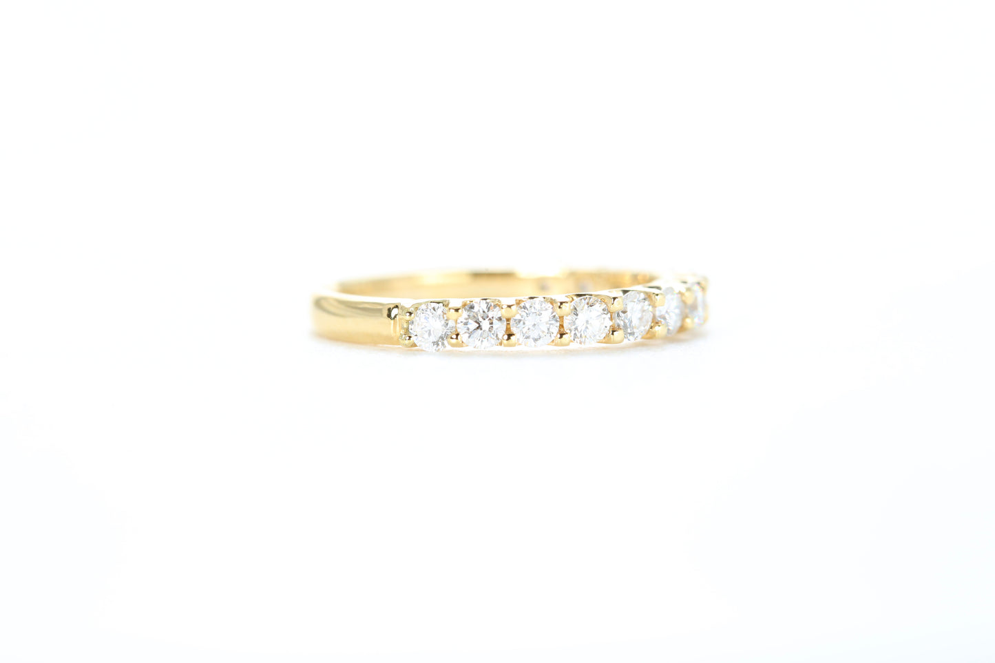 Micro Pavé 3/4 Carat Diamond Ring in 18k Yellow Gold