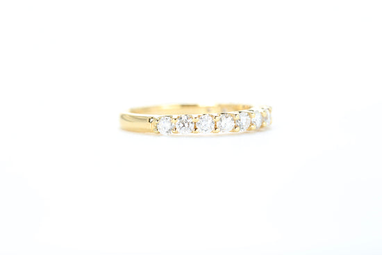 Micro Pavé 3/4 Carat Diamond Ring in 18k Yellow Gold