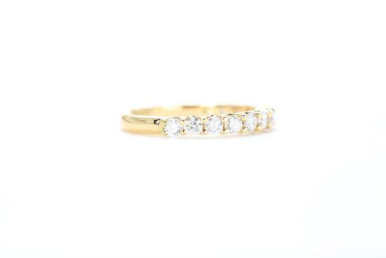 Micro Pavé 3/4 Carat Diamond Ring in 18k Yellow Gold