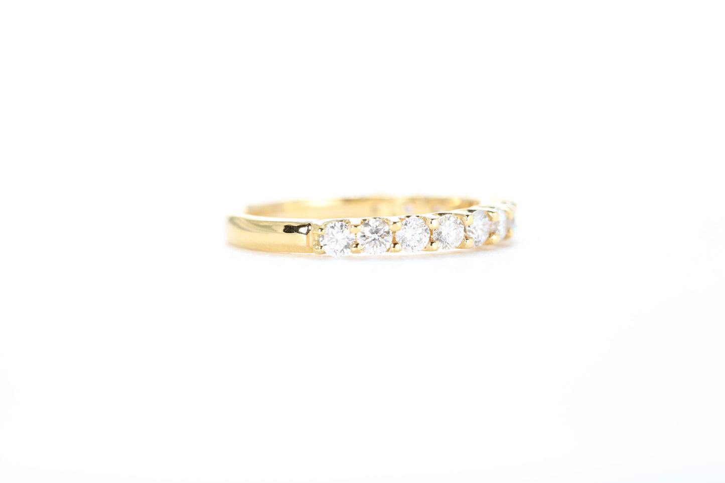 Micro Pavé 3/4 Carat Diamond Ring in 18k Yellow Gold
