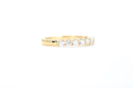 Micro Pavé 3/4 Carat Diamond Ring in 18k Yellow Gold