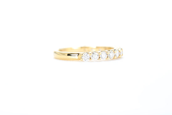 Micro Pavé 3/4 Carat Diamond Ring in 18k Yellow Gold