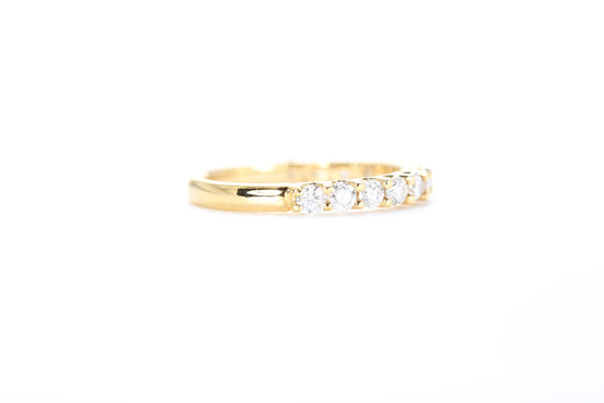 Micro Pavé 3/4 Carat Diamond Ring in 18k Yellow Gold
