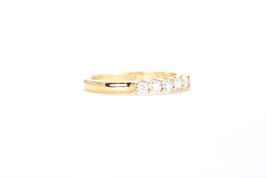 Micro Pavé 3/4 Carat Diamond Ring in 18k Yellow Gold
