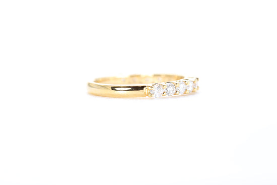 Micro Pavé 3/4 Carat Diamond Ring in 18k Yellow Gold