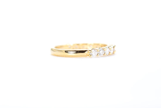 Micro Pavé 3/4 Carat Diamond Ring in 18k Yellow Gold