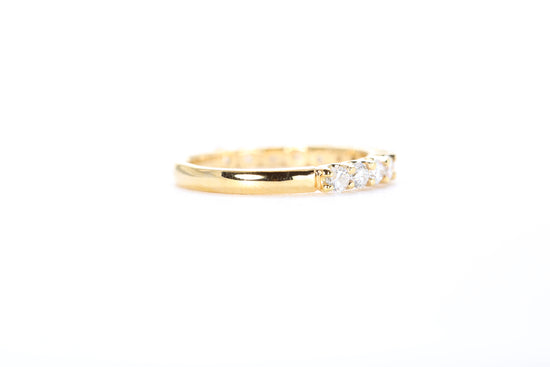Micro Pavé 3/4 Carat Diamond Ring in 18k Yellow Gold