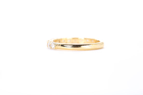 Micro Pavé 3/4 Carat Diamond Ring in 18k Yellow Gold