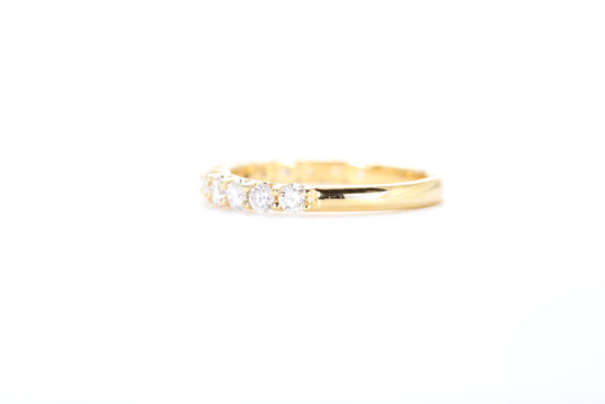 Micro Pavé 3/4 Carat Diamond Ring in 18k Yellow Gold