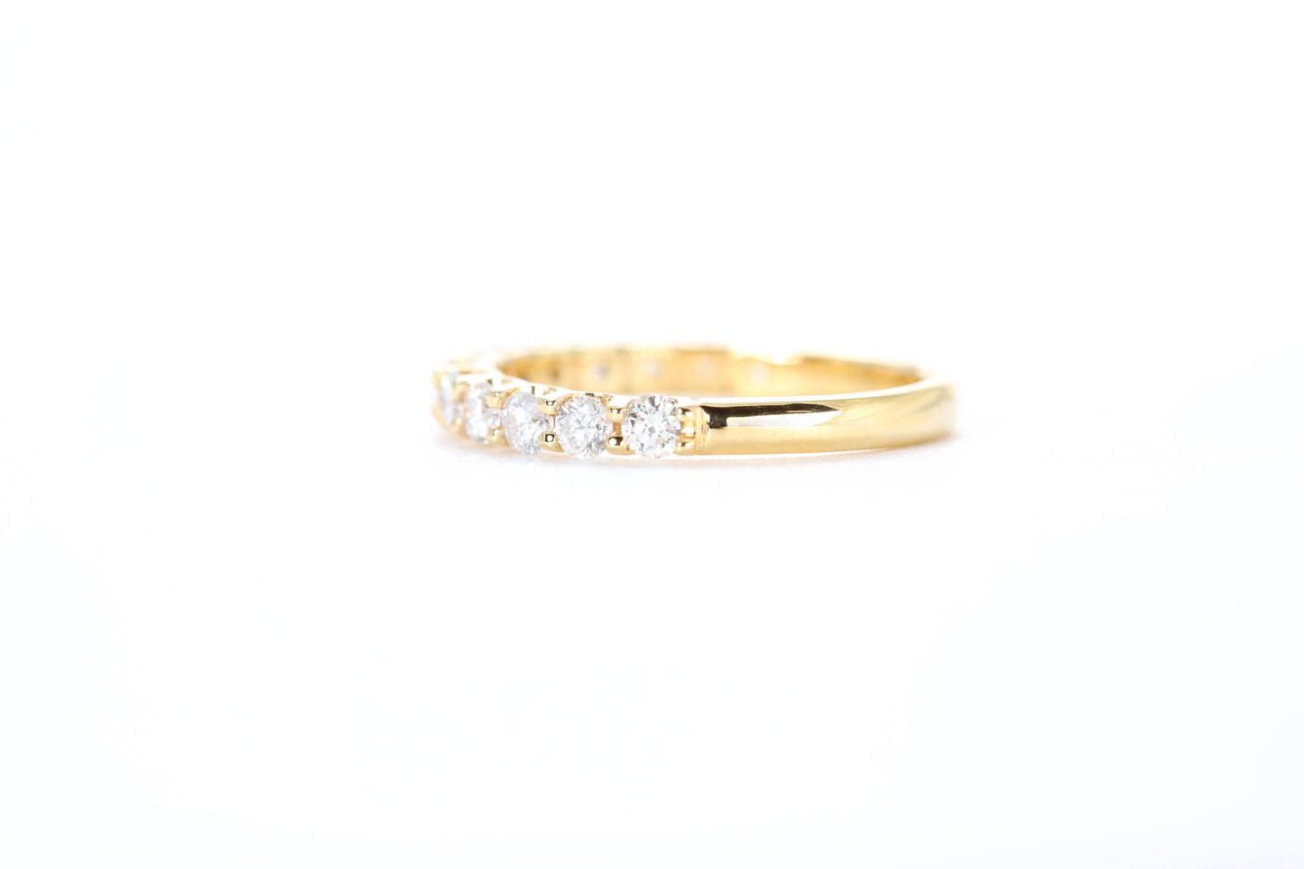 Micro Pavé 3/4 Carat Diamond Ring in 18k Yellow Gold