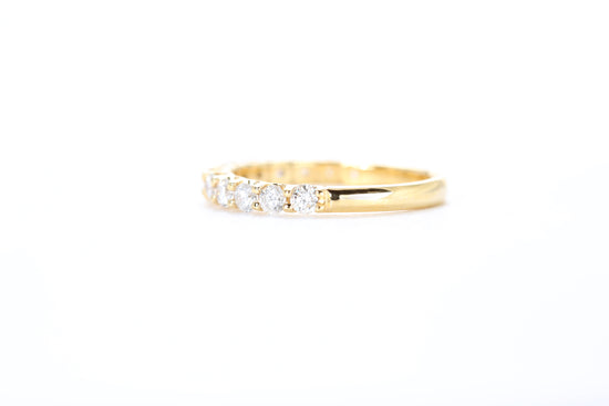 Micro Pavé 3/4 Carat Diamond Ring in 18k Yellow Gold