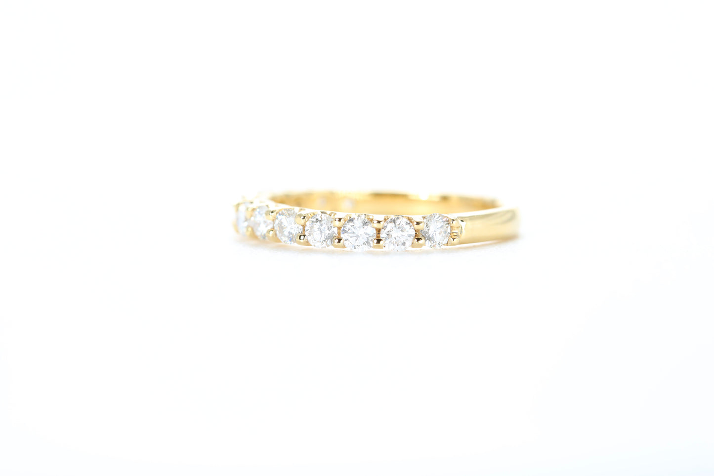 Micro Pavé 3/4 Carat Diamond Ring in 18k Yellow Gold