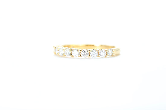 Micro Pavé 3/4 Carat Diamond Ring in 18k Yellow Gold