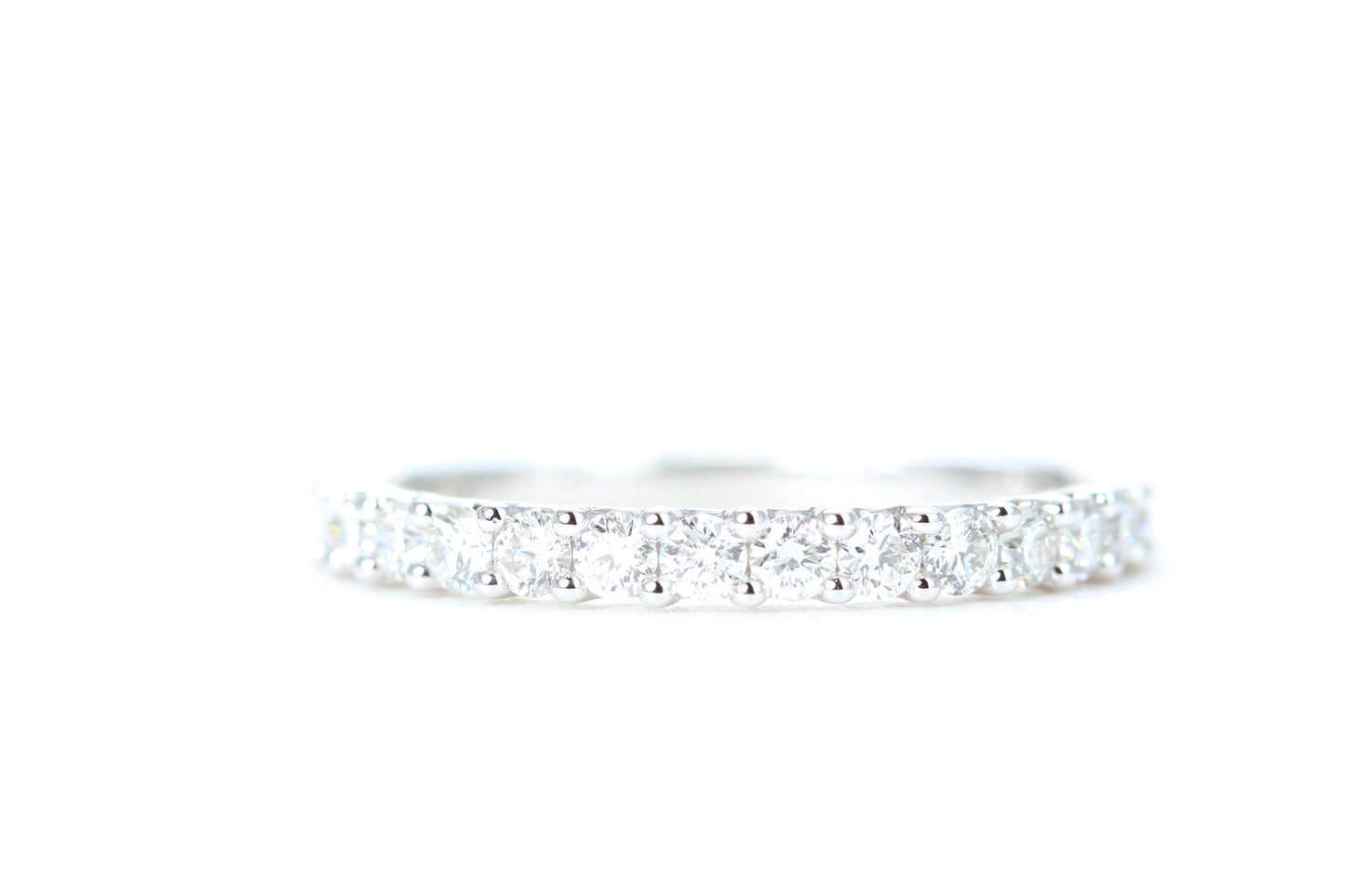 Micro Pavé 1/2 Carat Diamond Ring in 14K White Gold