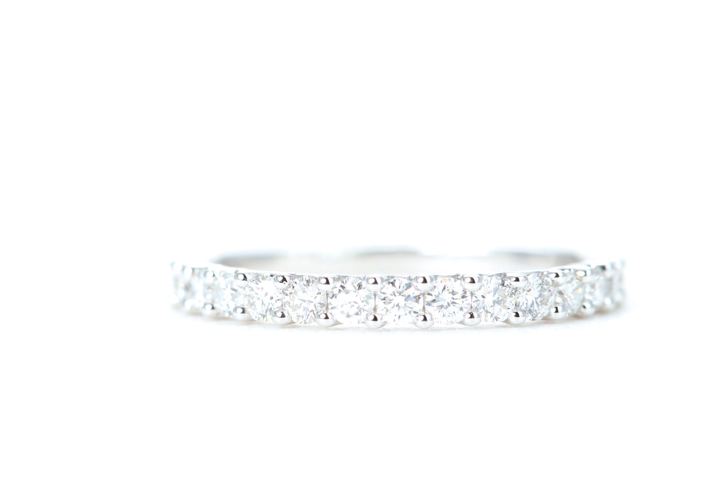 Micro Pavé 1/2 Carat Diamond Ring in 14K White Gold