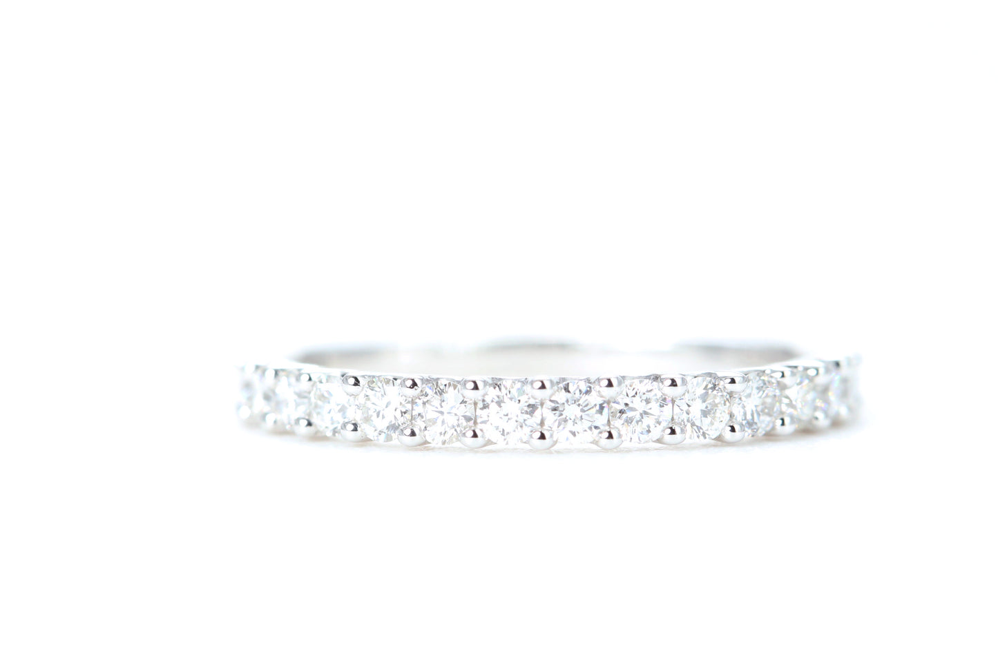 Micro Pavé 1/2 Carat Diamond Ring in 14K White Gold