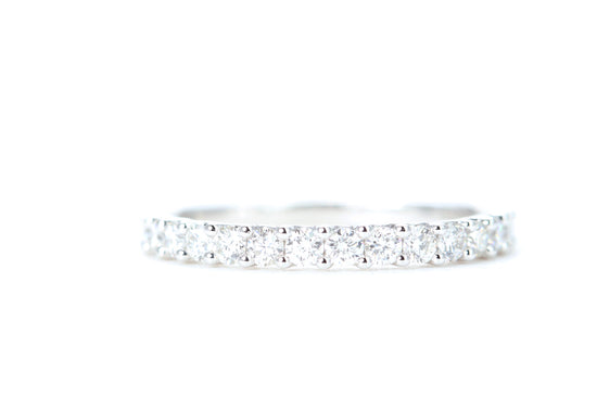 Micro Pavé 1/2 Carat Diamond Ring in 14K White Gold