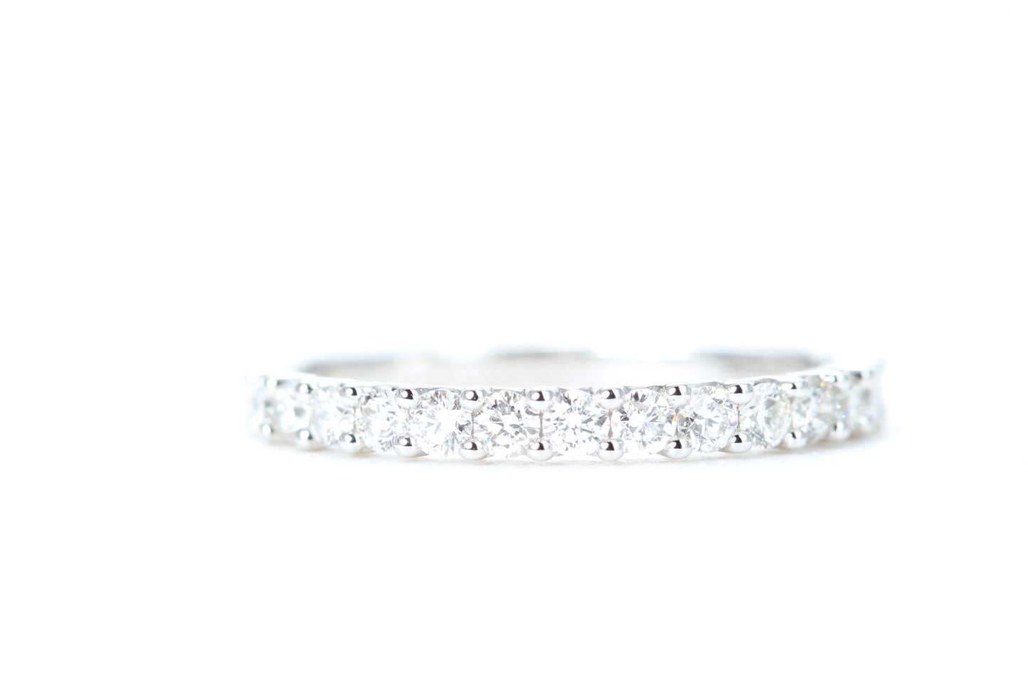 Micro Pavé 1/2 Carat Diamond Ring in 14K White Gold