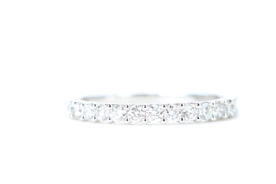 Micro Pavé 1/2 Carat Diamond Ring in 14K White Gold