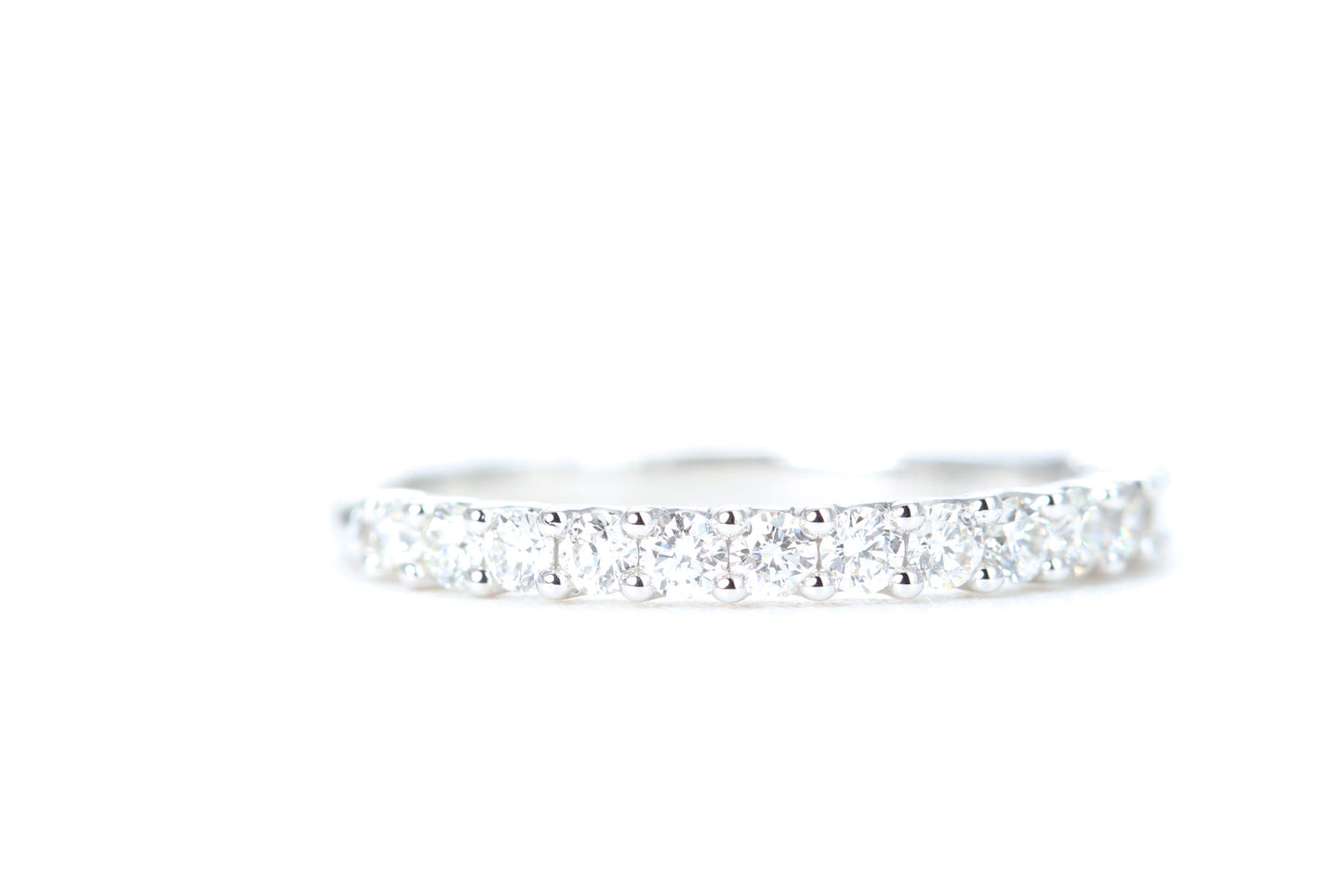 Micro Pavé 1/2 Carat Diamond Ring in 14K White Gold