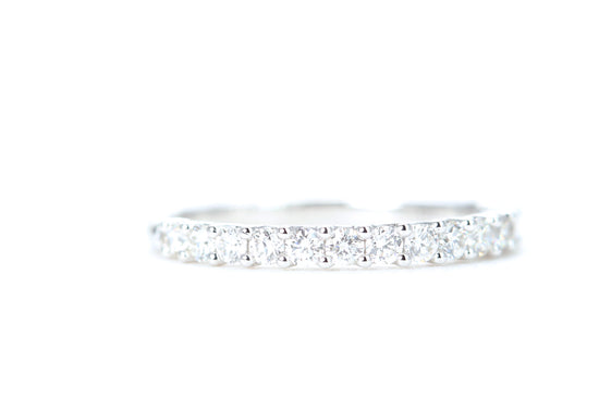 Micro Pavé 1/2 Carat Diamond Ring in 14K White Gold
