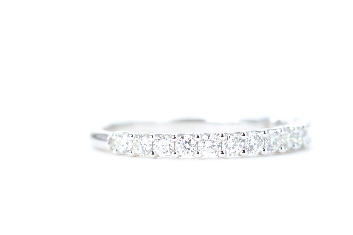 Micro Pavé 1/2 Carat Diamond Ring in 14K White Gold