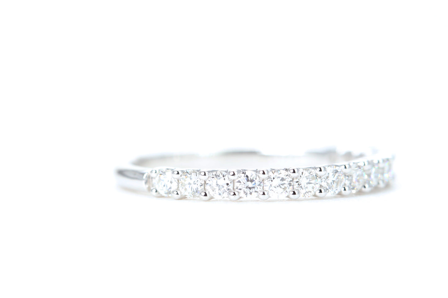 Micro Pavé 1/2 Carat Diamond Ring in 14K White Gold