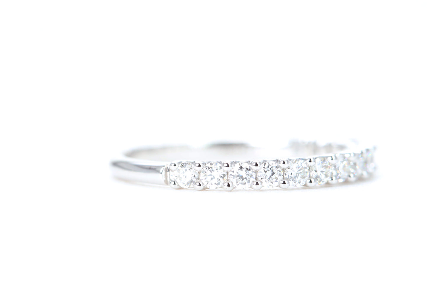 Micro Pavé 1/2 Carat Diamond Ring in 14K White Gold