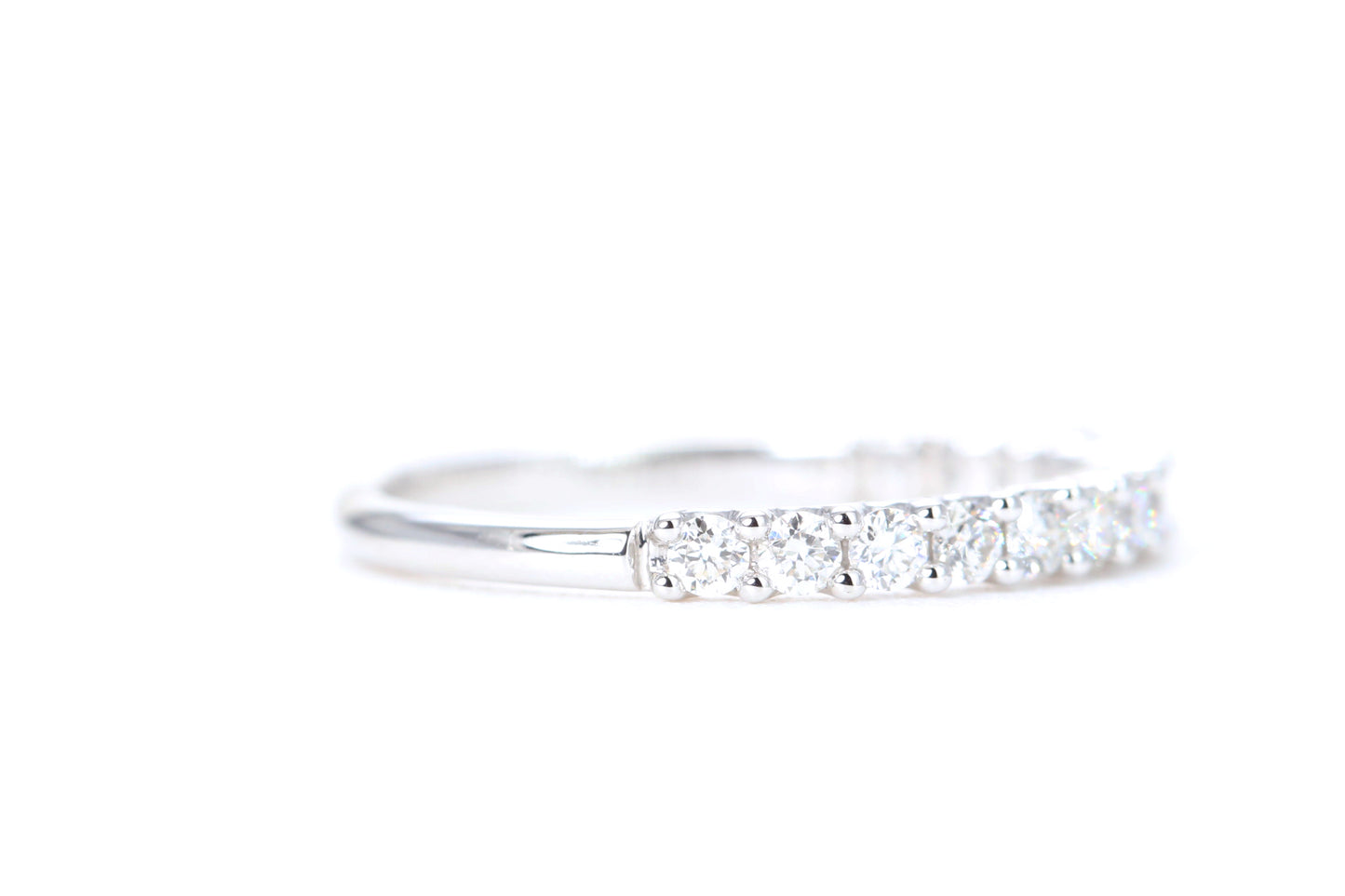 Micro Pavé 1/2 Carat Diamond Ring in 14K White Gold