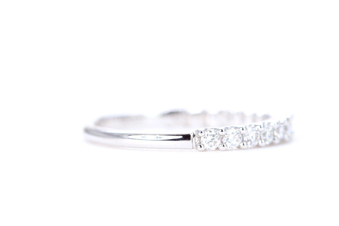 Micro Pavé 1/2 Carat Diamond Ring in 14K White Gold