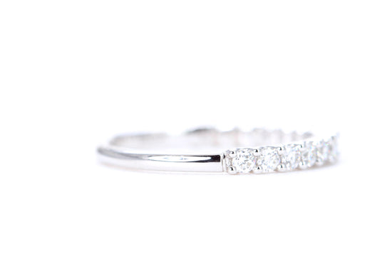 Micro Pavé 1/2 Carat Diamond Ring in 14K White Gold