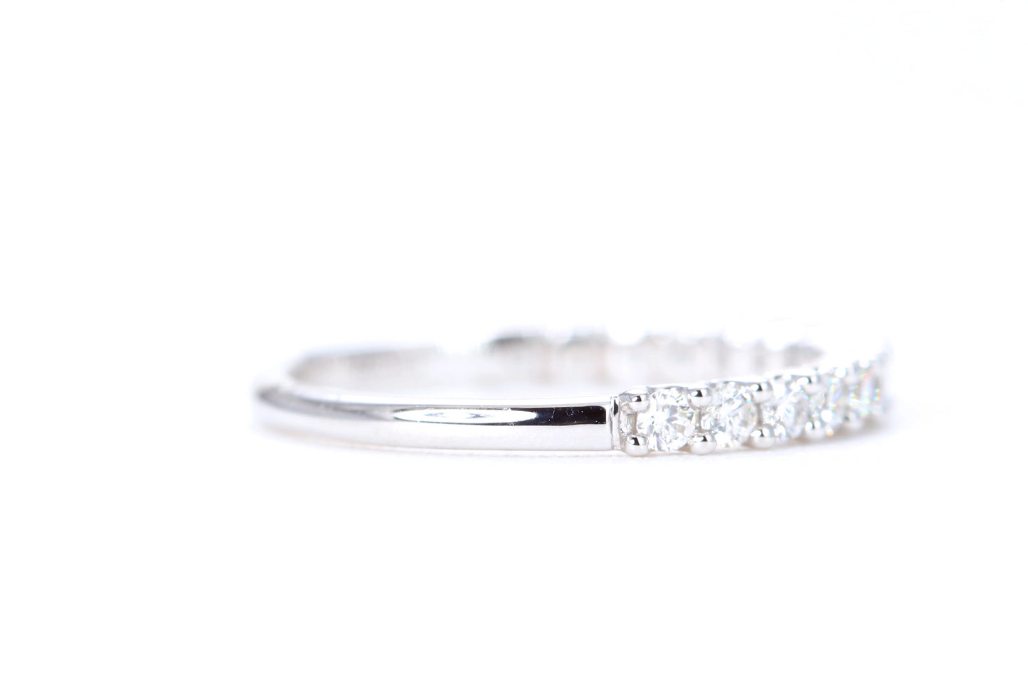Micro Pavé 1/2 Carat Diamond Ring in 14K White Gold