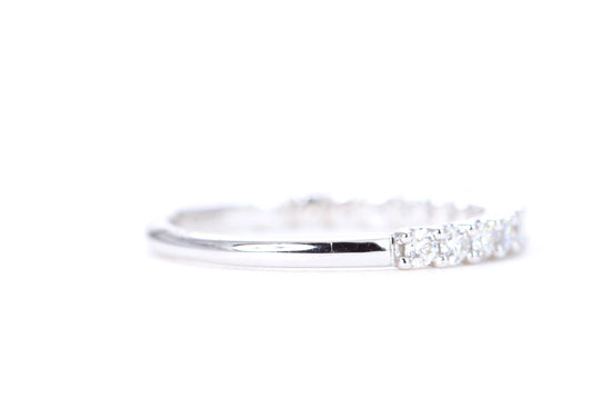 Micro Pavé 1/2 Carat Diamond Ring in 14K White Gold