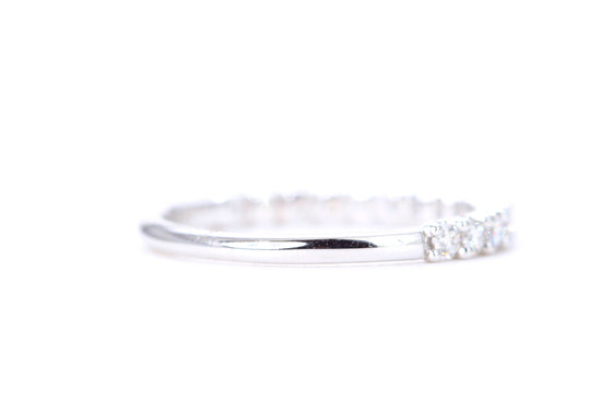Micro Pavé 1/2 Carat Diamond Ring in 14K White Gold