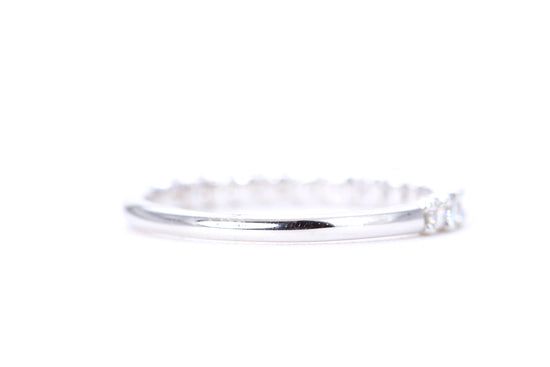 Micro Pavé 1/2 Carat Diamond Ring in 14K White Gold