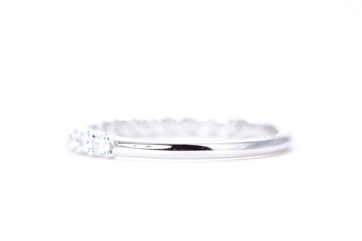 Micro Pavé 1/2 Carat Diamond Ring in 14K White Gold