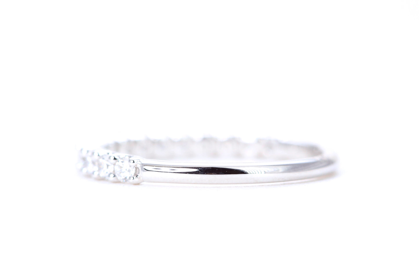 Micro Pavé 1/2 Carat Diamond Ring in 14K White Gold