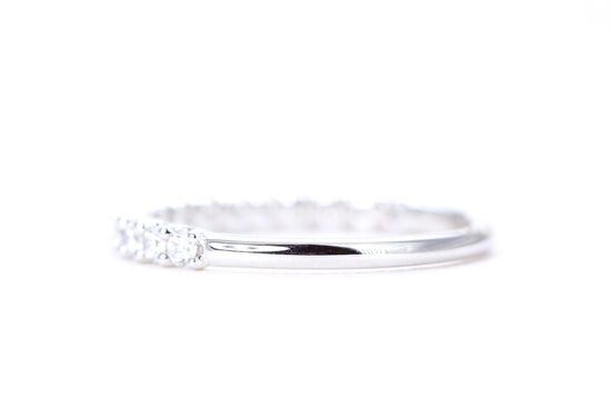 Micro Pavé 1/2 Carat Diamond Ring in 14K White Gold