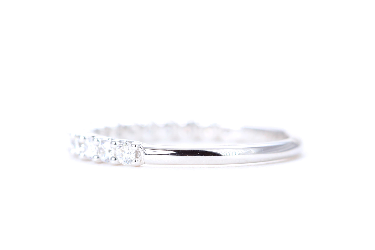 Micro Pavé 1/2 Carat Diamond Ring in 14K White Gold