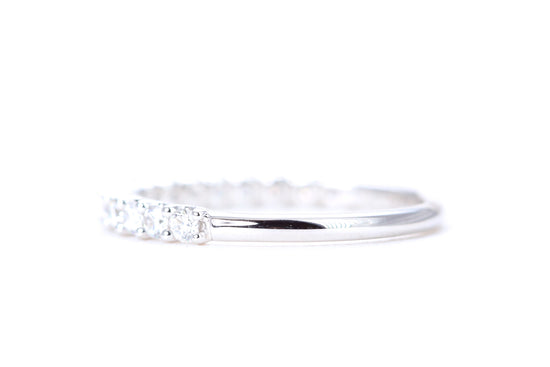 Micro Pavé 1/2 Carat Diamond Ring in 14K White Gold