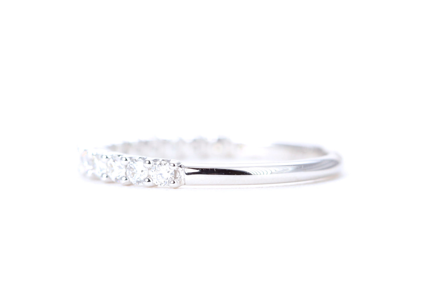 Micro Pavé 1/2 Carat Diamond Ring in 14K White Gold