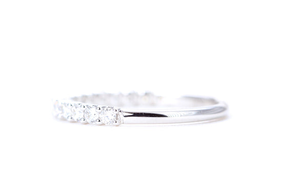 Micro Pavé 1/2 Carat Diamond Ring in 14K White Gold