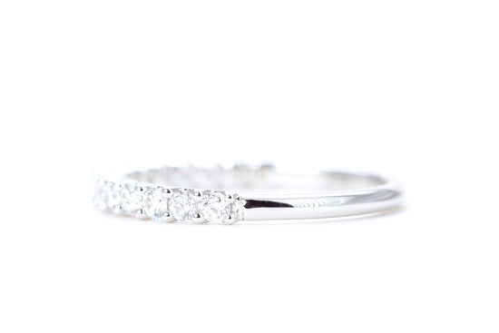 Micro Pavé 1/2 Carat Diamond Ring in 14K White Gold