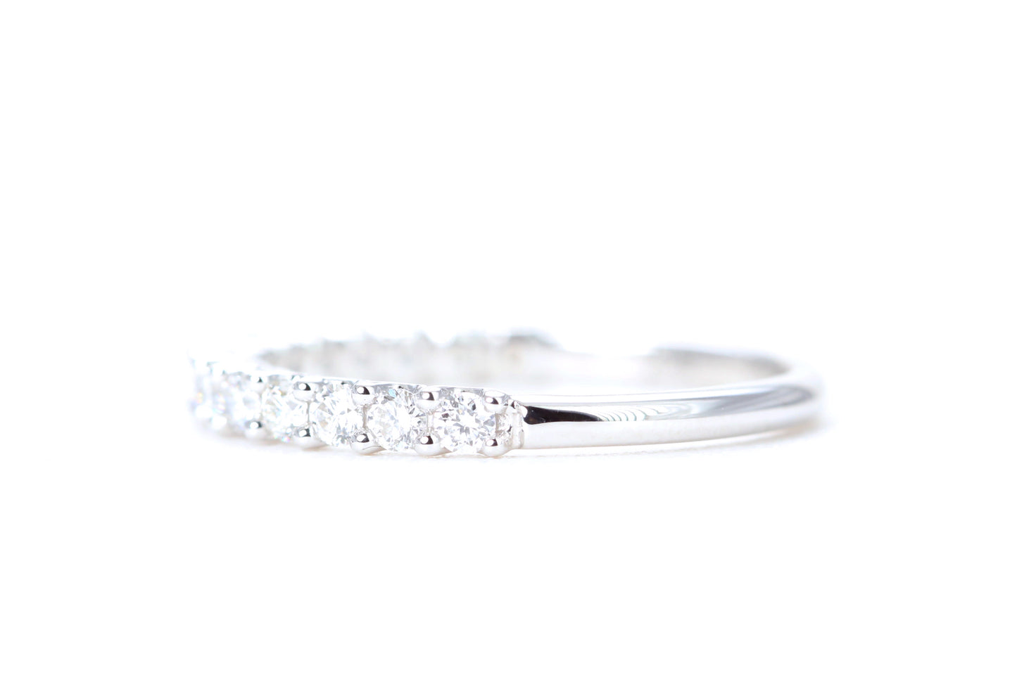 Micro Pavé 1/2 Carat Diamond Ring in 14K White Gold