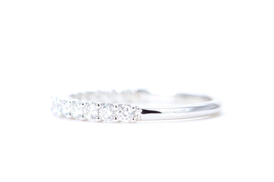 Micro Pavé 1/2 Carat Diamond Ring in 14K White Gold