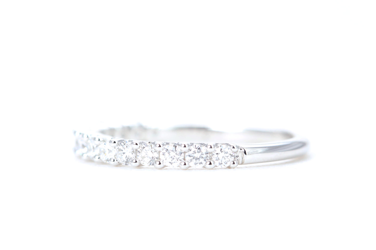 Micro Pavé 1/2 Carat Diamond Ring in 14K White Gold