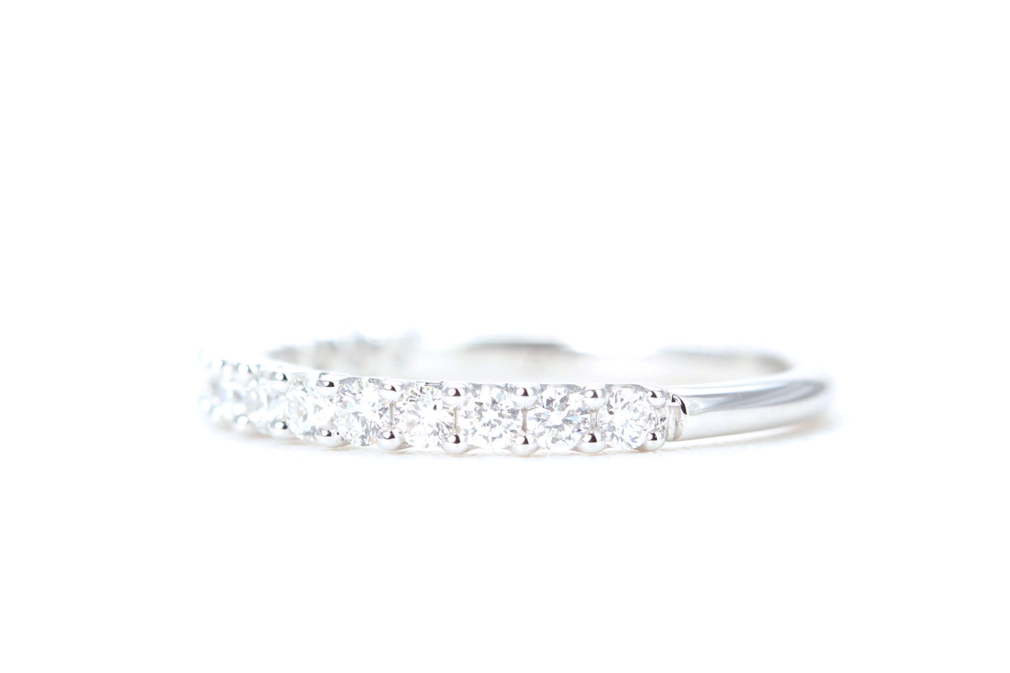 Micro Pavé 1/2 Carat Diamond Ring in 14K White Gold