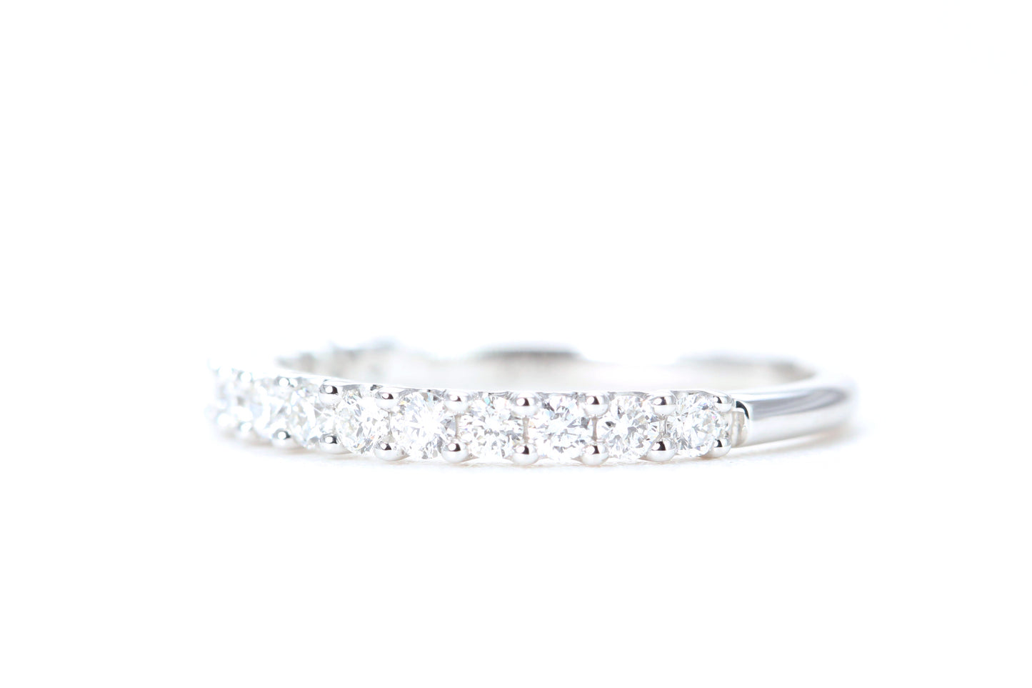 Micro Pavé 1/2 Carat Diamond Ring in 14K White Gold