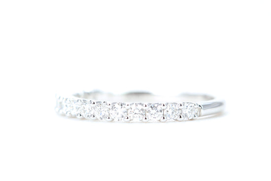 Micro Pavé 1/2 Carat Diamond Ring in 14K White Gold